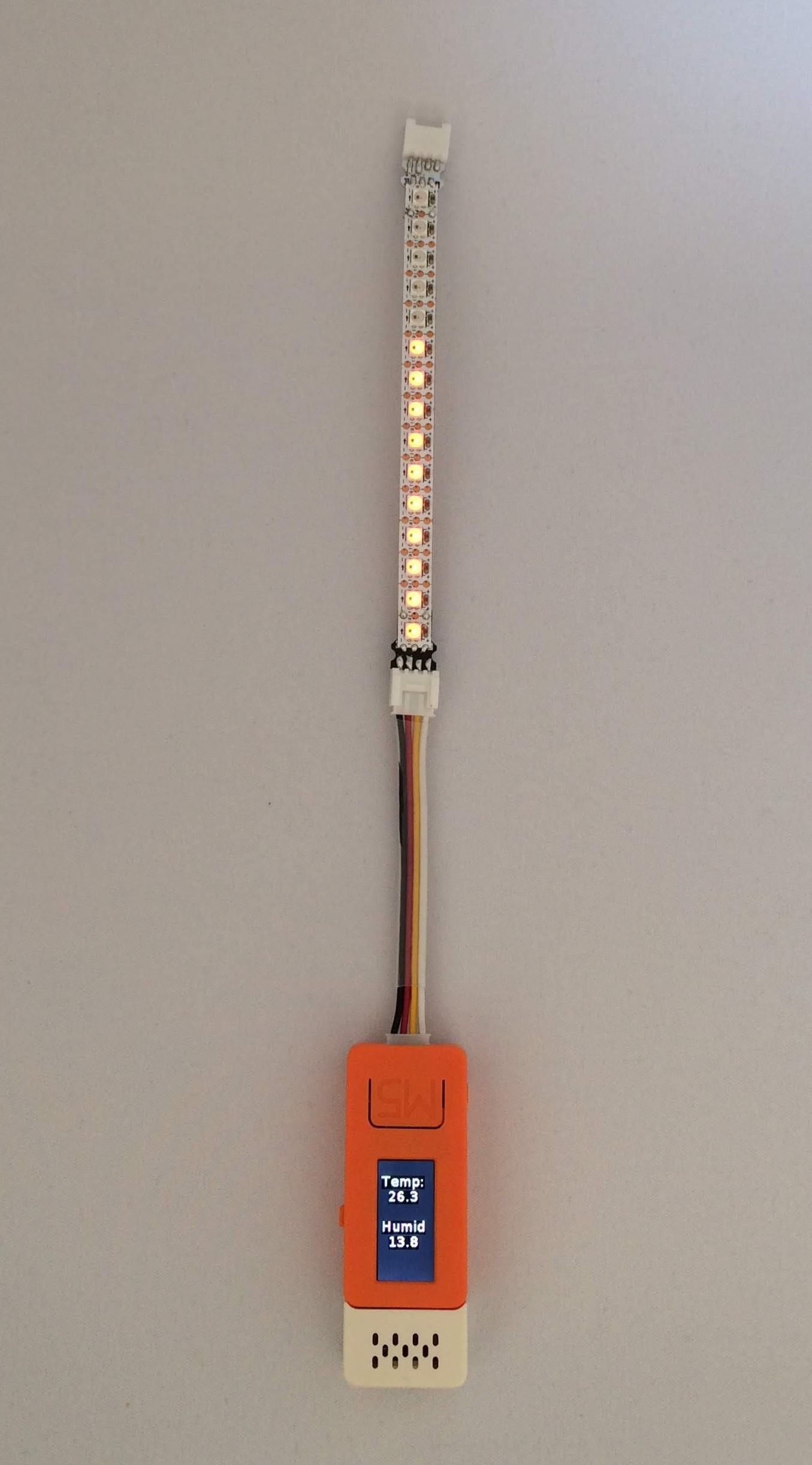 LEDテープの温度計